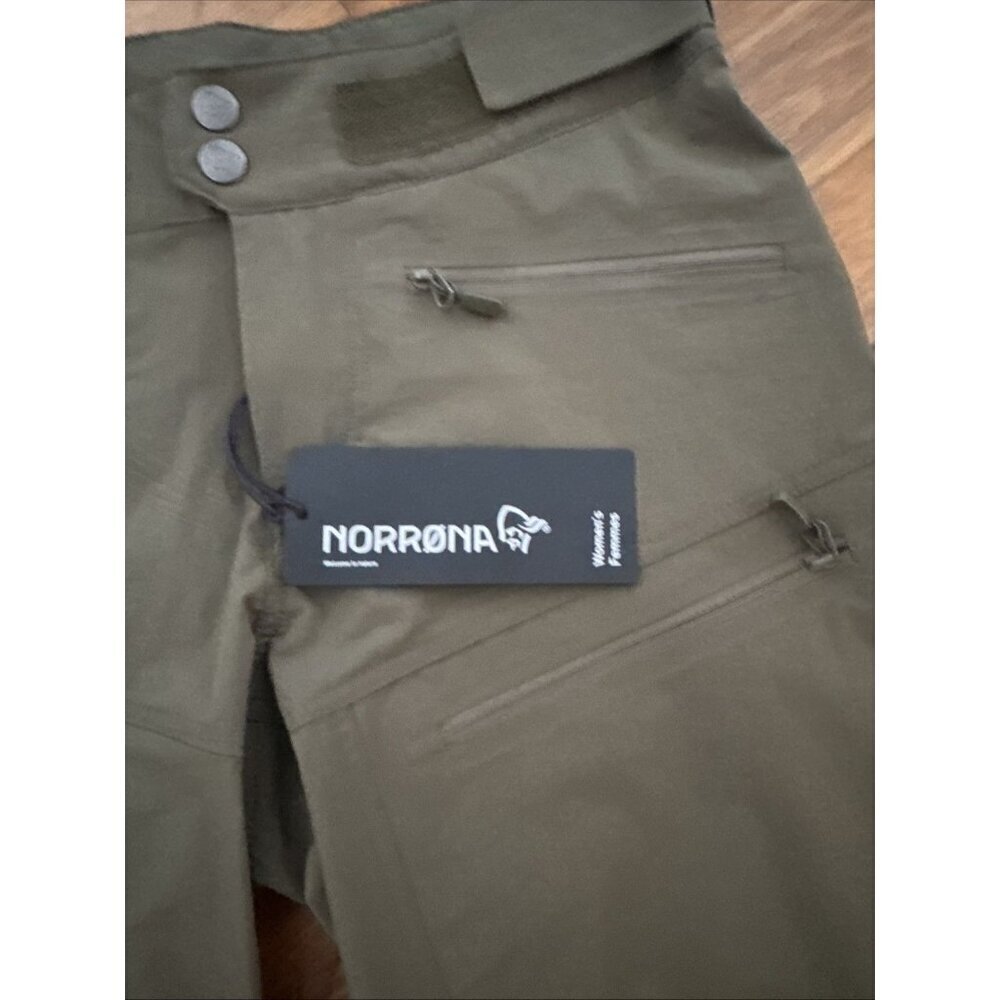Norrona Femund Flex 1 Lightweight Hiking Women's Pants Olive Size XS - Picture 4 of 8